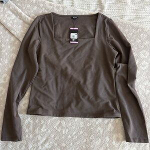 Express Chocolate Long Sleeve Women's Top